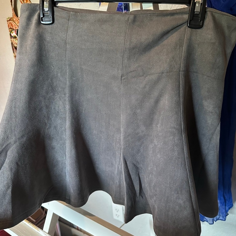 NWOT Promesa brand Grey Suede Skirt
